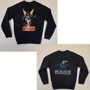 VINTAGE Jethro Tull XL Catfish Rising Sweatshirt US Tour Cities On Back 1970s